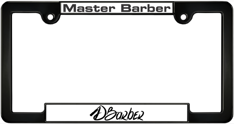 DBarber - Custom metal license plate frame